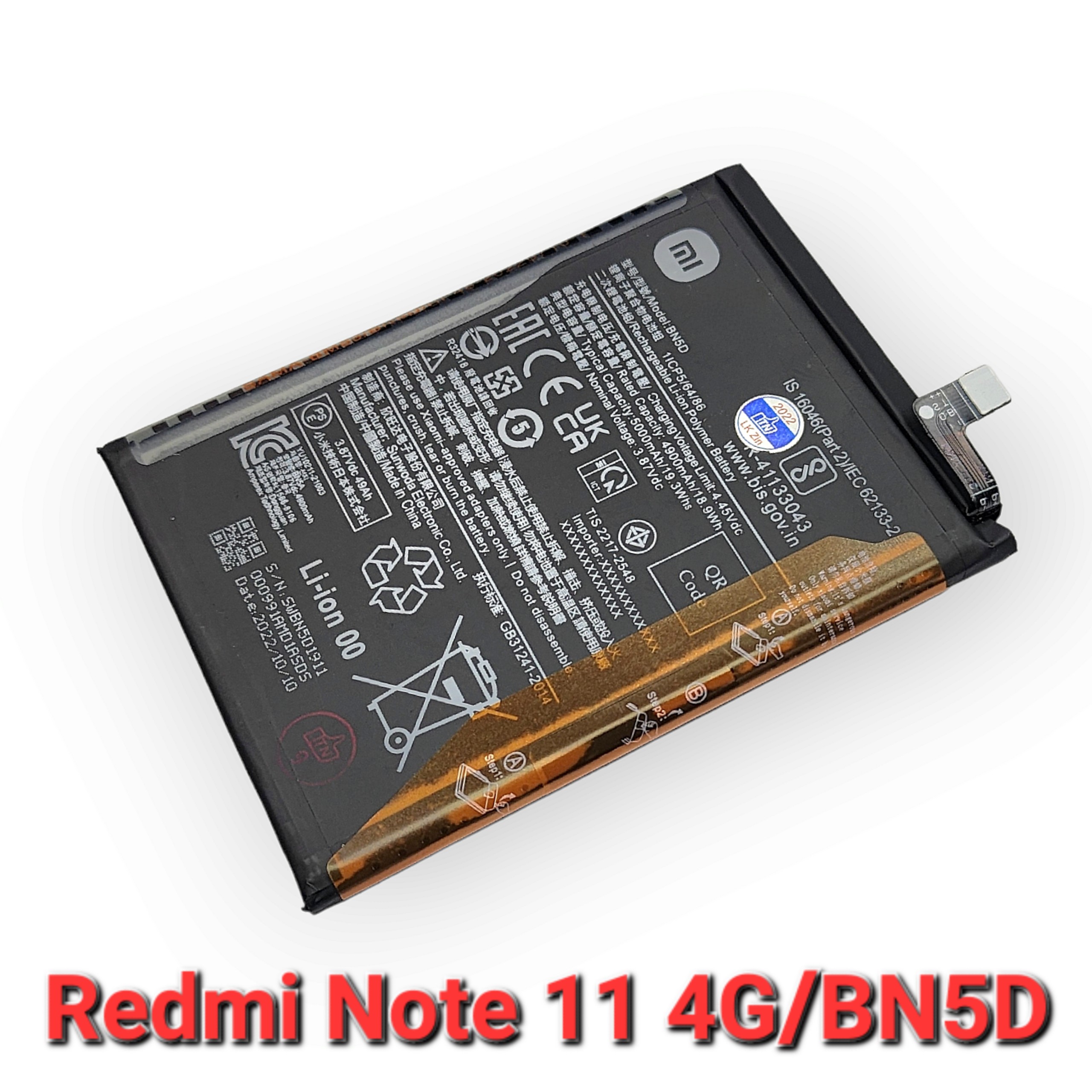 Pin xiaomi redmi note 11 4g/bn5d zin hãng