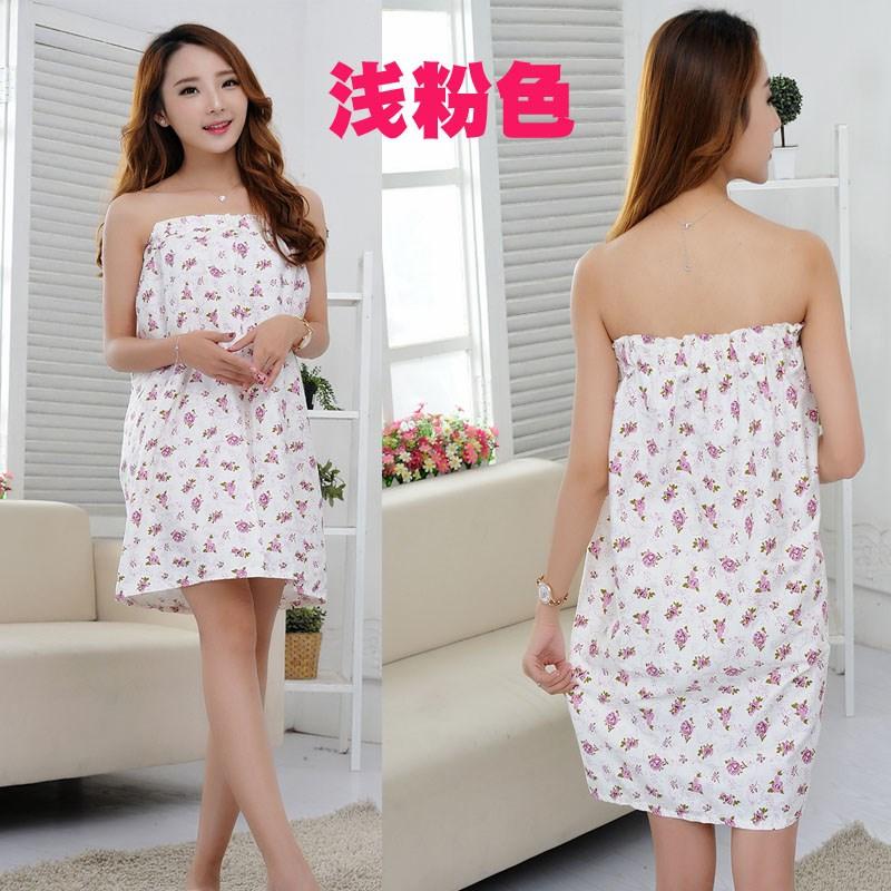 100% Cotton Váy Tắm Thẩm Mỹ Viện Đặc Biệt Khách Váy Áo Ngực Quần Áo Hấp Khô Phù Hợp Với Phòng Tắm Hơi Phù Hợp Với Áo Tắm Áo Choàng Tắm Nữ Váy Tắm Khăn Tắm