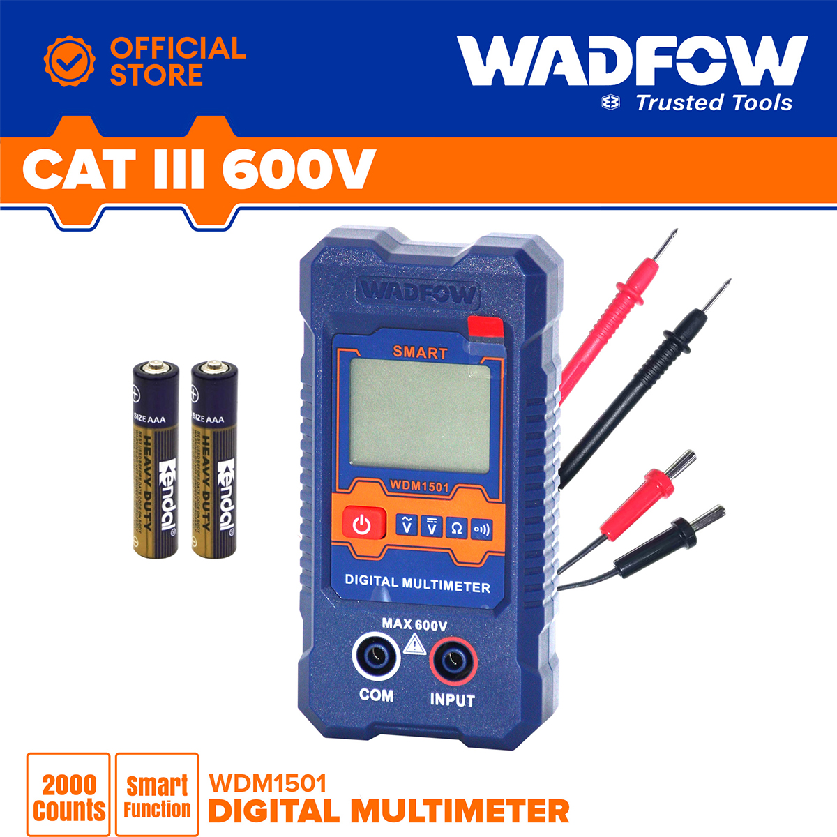 Đồng hồ vạn năng kỹ thuật số 600V-2000 số đếm