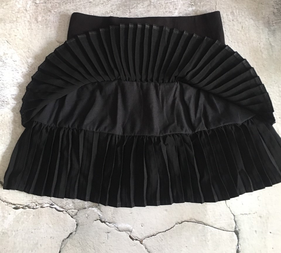 Chân váy 2 tầng xếp ly kèm ảnh thật