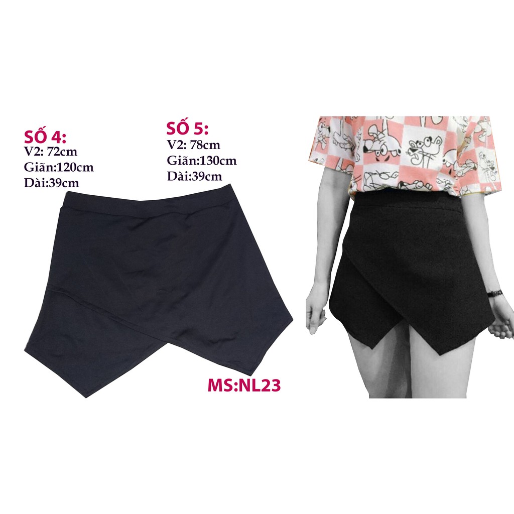 [HCM]váy quần vạt xéo bigsize 65-100kg