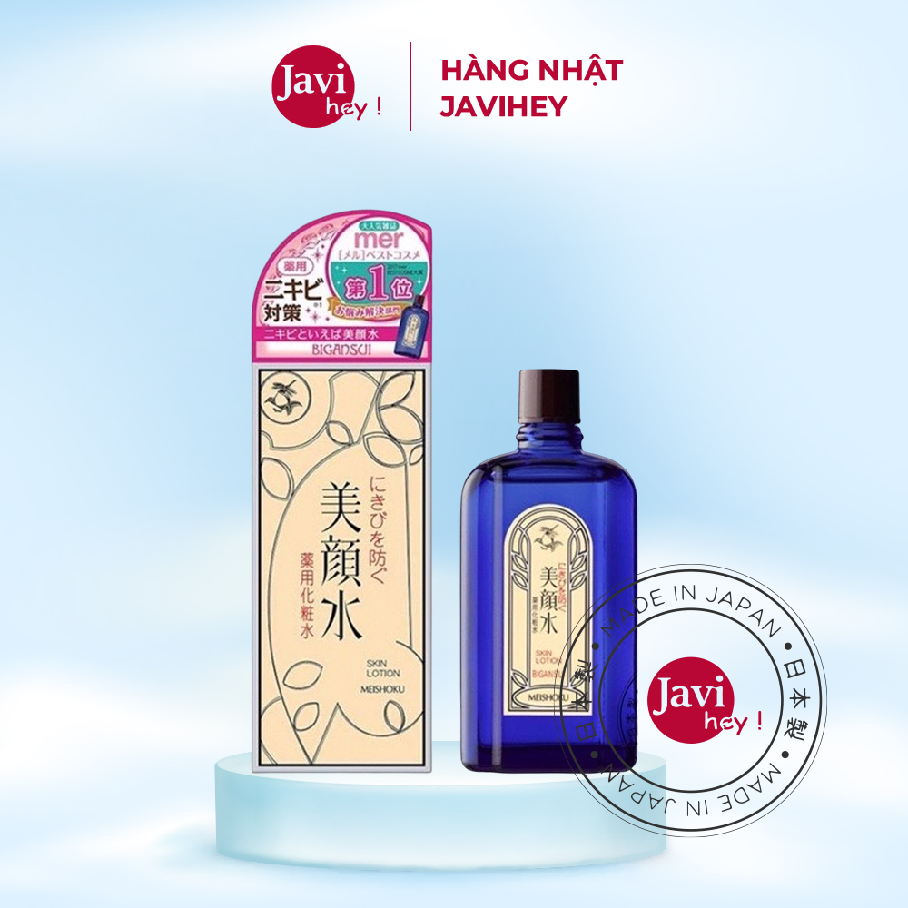 Nước Hoa Hồng Giảm Mụn Meishoku Bigansui Medicated Skin Lotion 90ml Nhật Bản