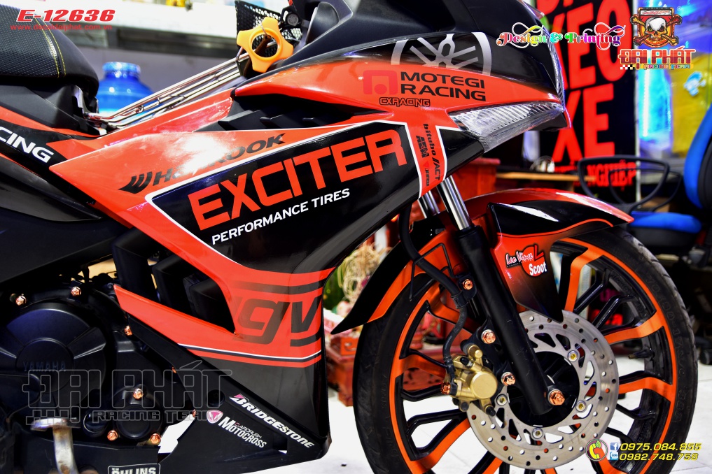Tem Xe Exciter 150 Hankook Cam Đen