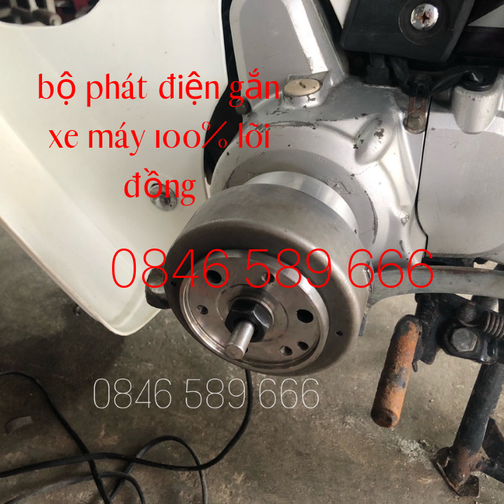 Bộ Phát Điện Mini Gắn Xe Máy 100% Lõi Đồng