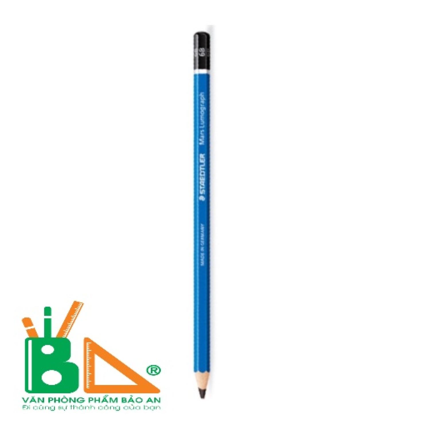 BÚT CHÌ STAEDTLER 100 -6B, dòng bút phổ thông, hoàn hảo cho việc viết, vẽ, dành cho học sinh và văn phòng.
