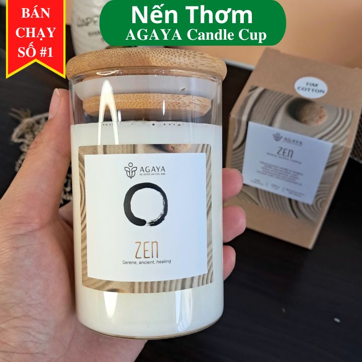Nến thơm tĩnh lặng AGAYA Candle Cup - Mùi Zen