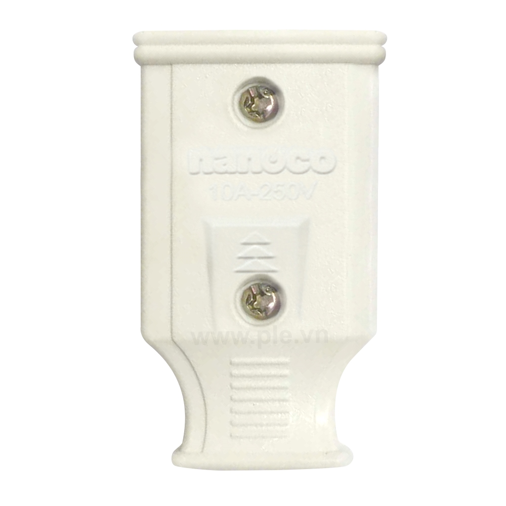 Ổ cắm, phích cắm đơn 2 chấu 10A, 220A NANOCO