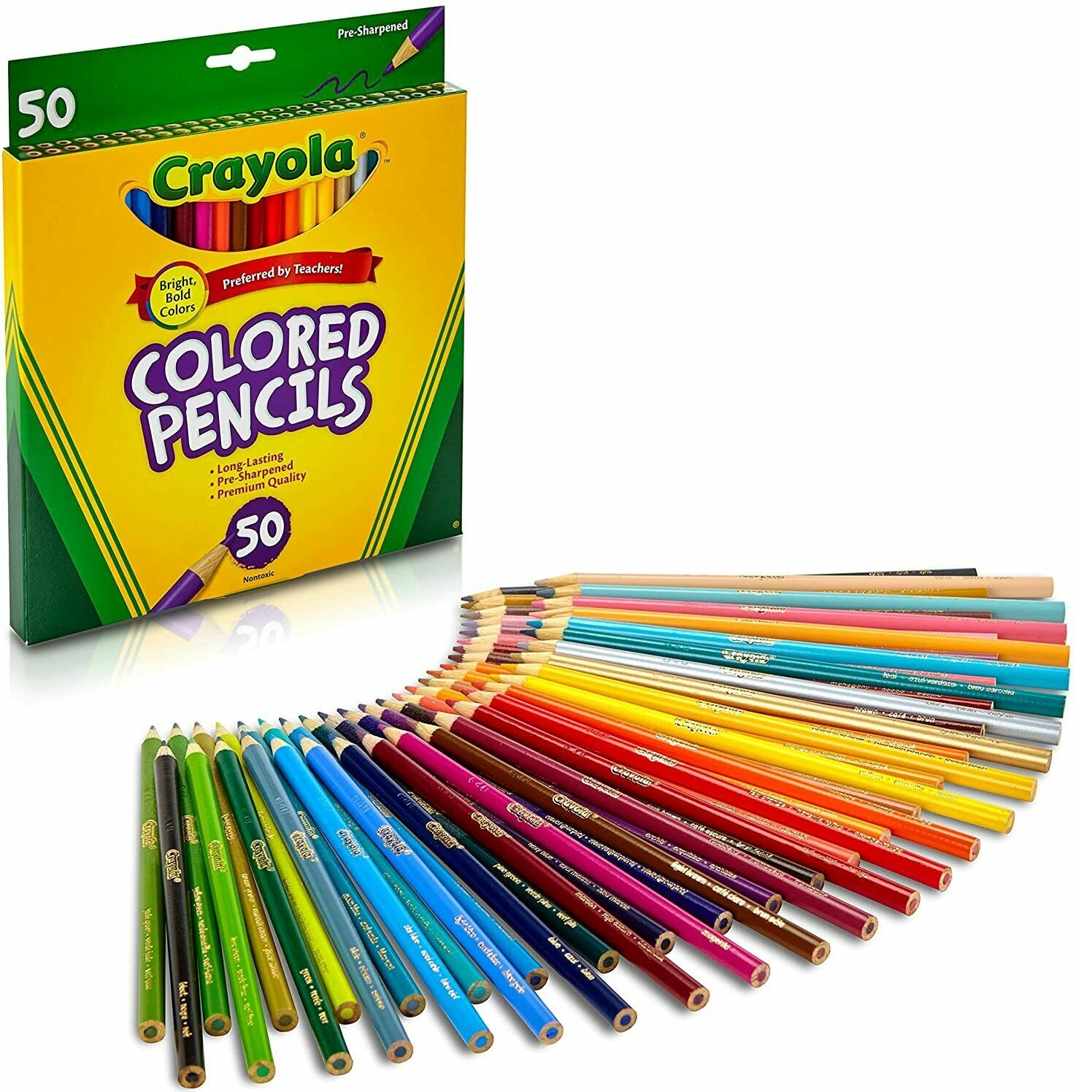 BÚT CHÌ 12/50 MÀU THÂN DÀI CRAYOLA