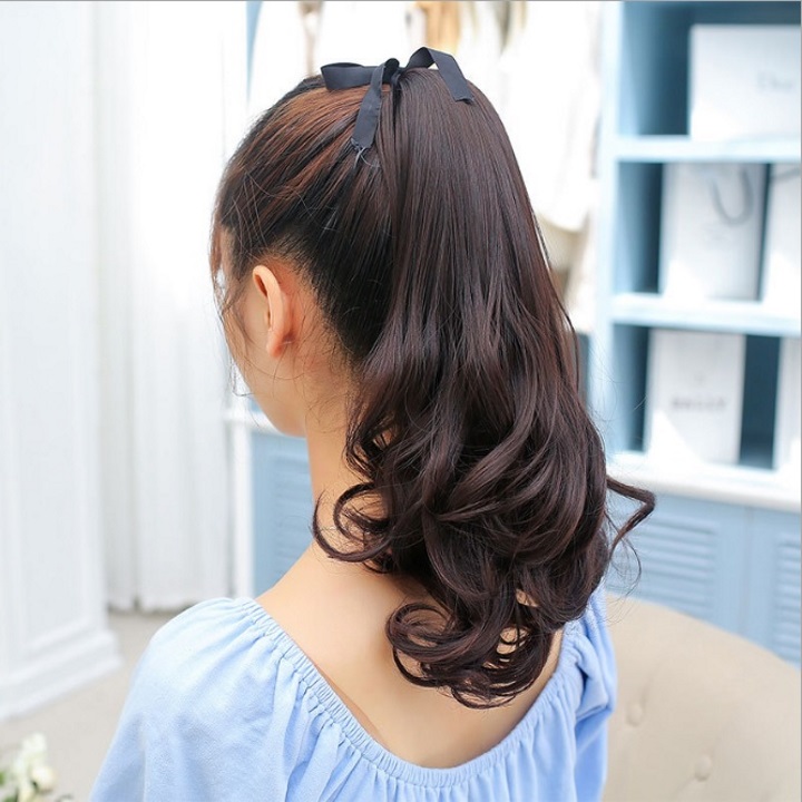 Tóc cột nữ Hàn Quốc , tóc cột nữ giúp dày tóc có 3 màu ( đen, nâu, vàng)