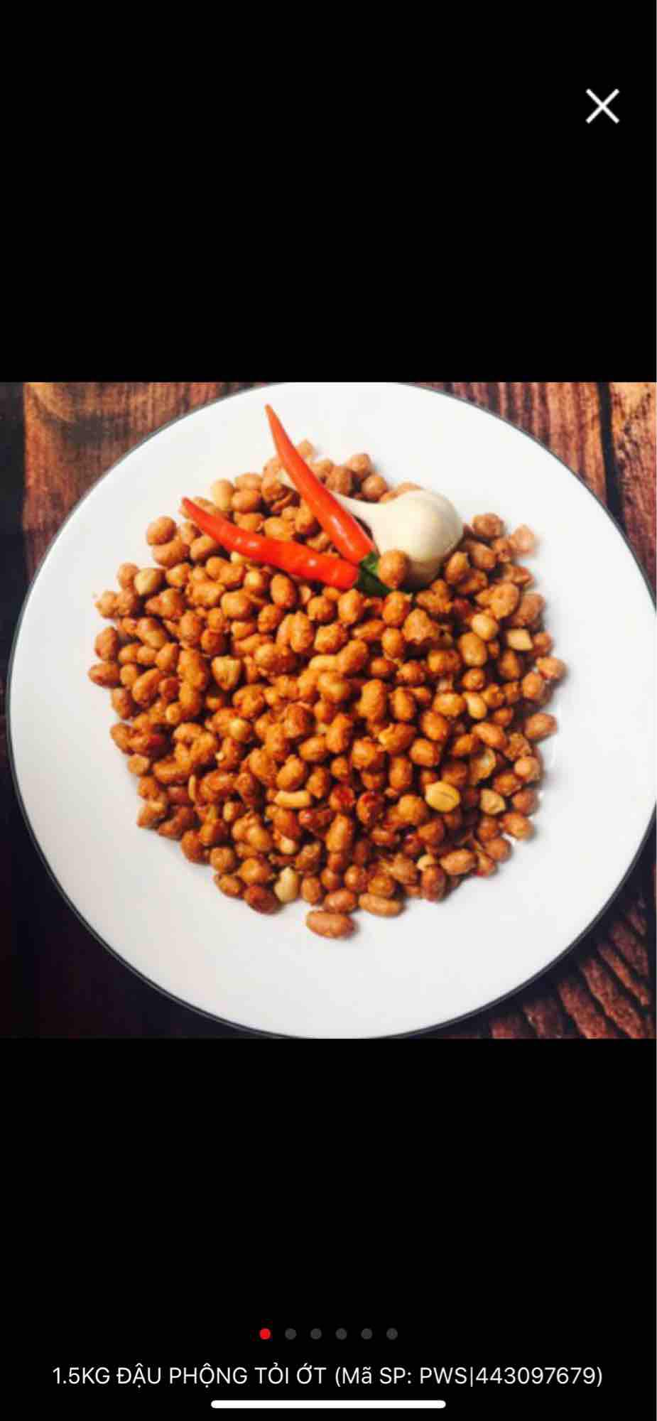 Combo  1kg đậu phộng 1Kg (1 hũ tỏi ớt, 1 hũ cốt dừa 500g)
