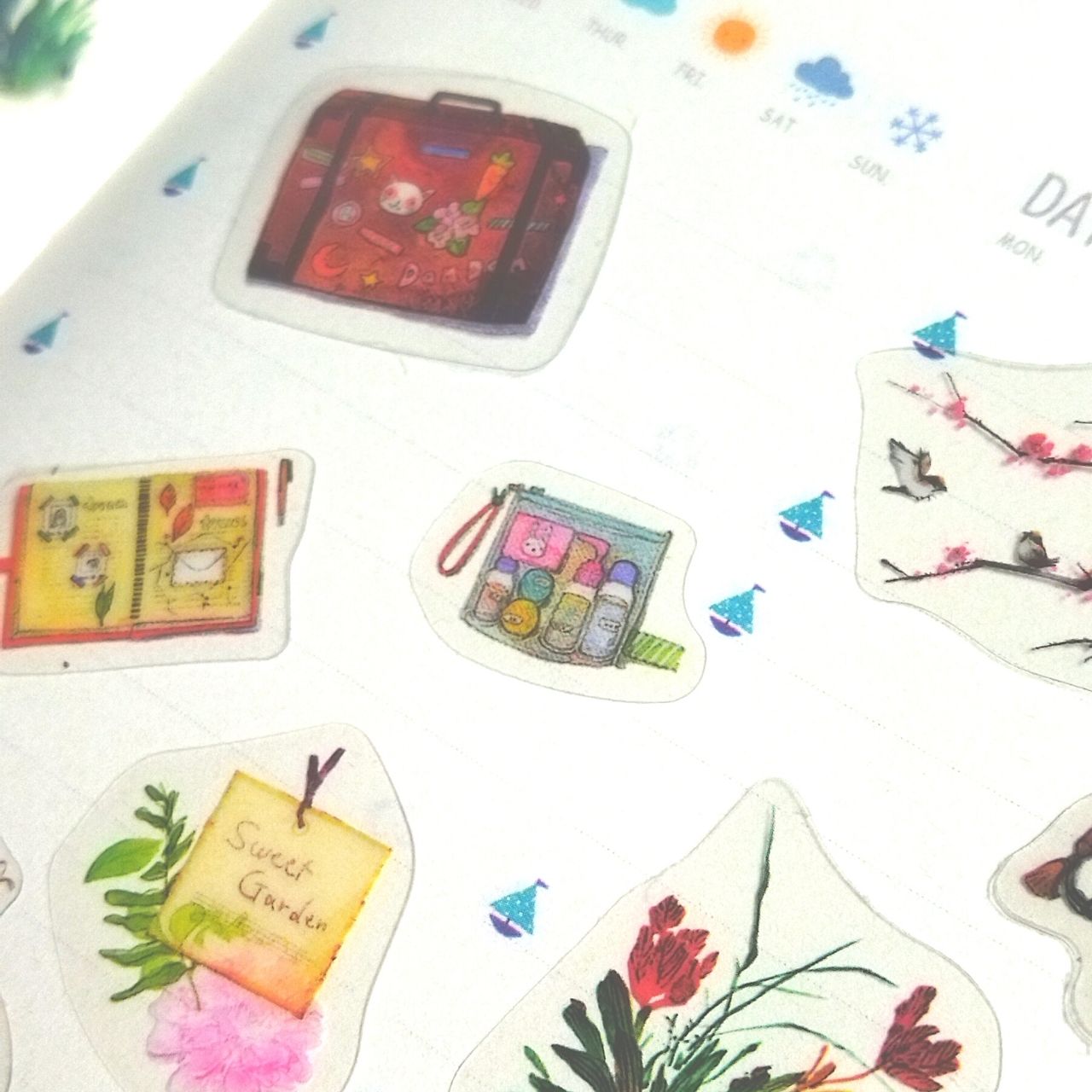 [HCM]Bộ 48 Sticker Hình Dán mini Thanh Xuân