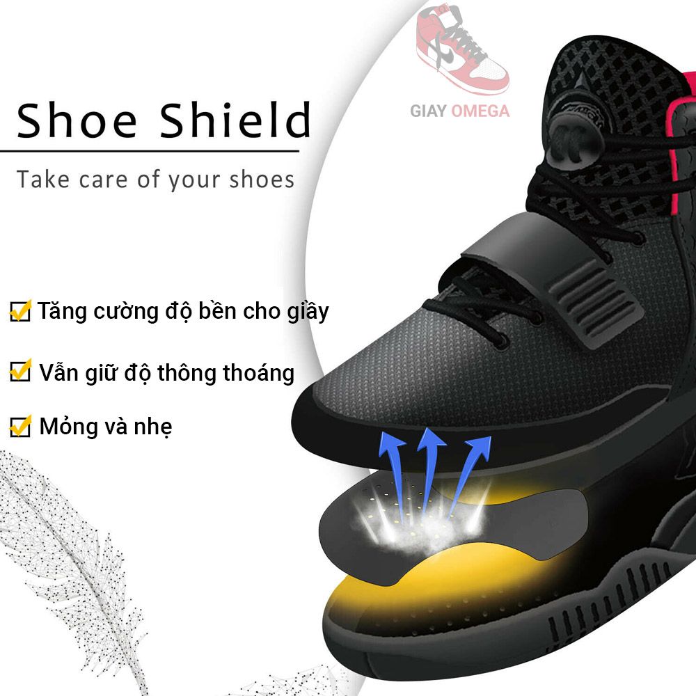 [Nhập RS0822 giảm 30k cho đơn 99k]Miếng đệm chống nhăn mũi giày Sneaker Shield