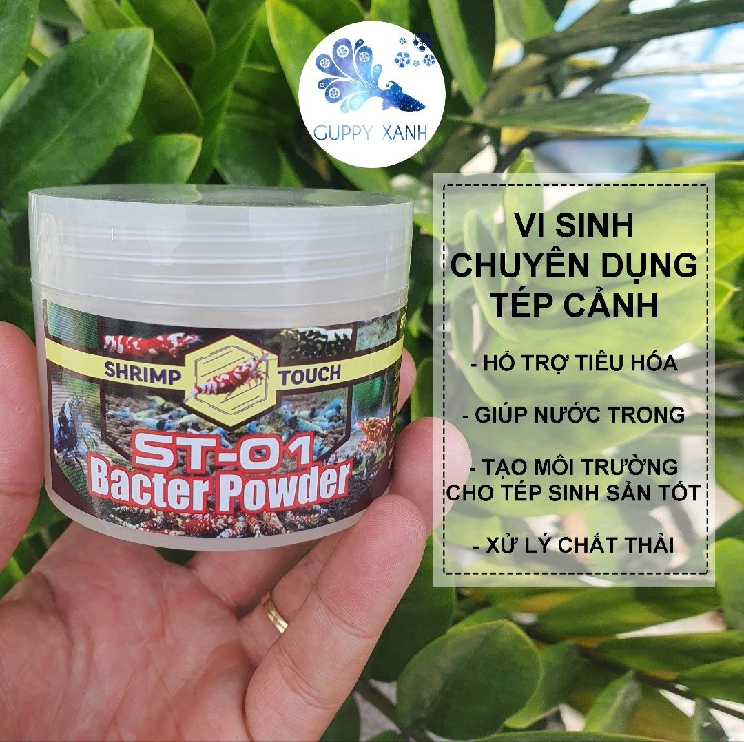 Vi sinh nuôi tép cảnh - cá cảnh hũ 25gr (Bacter powder ST-01)