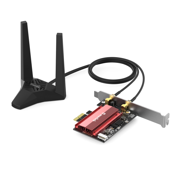 Bảng giá Wavlink AX WiFi 6 3000Mbps PCIe WiFi Adapter with Bluetooth5.1 for Desktop PC | Intel WiFi 6 AX200 | 5G/2400Mbps 2.4G/574Mbps WiFi with Magnetic 5dBi Antenna Base, Advanced Heat Sink,160MHz,OFDMA,MU-MIMO | Support Windows 10 64bit Phong Vũ