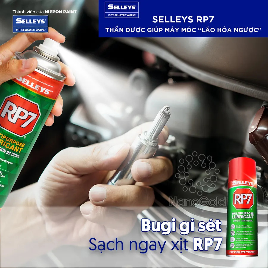 Bình xịt chống rỉ sét và bôi trơn Selleys RP7