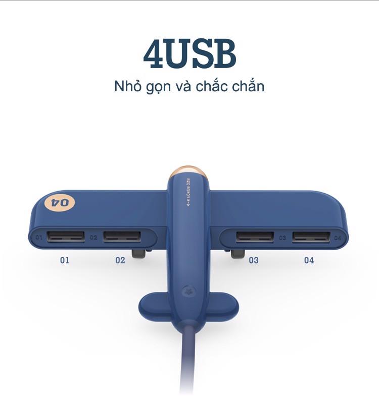Home and Garden - Cổng Hub USB máy bay 4USB - Air Force One