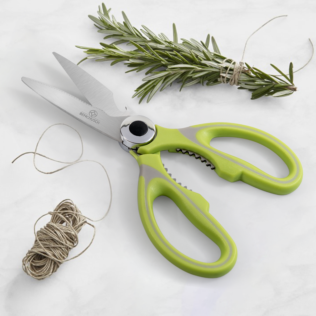 BENCHUSCH HEAVY DUTY KITCHEN SHEARS - MULTIFUNCTION - STAINLESS STEEL - ULTRA SHARP SCISSORS