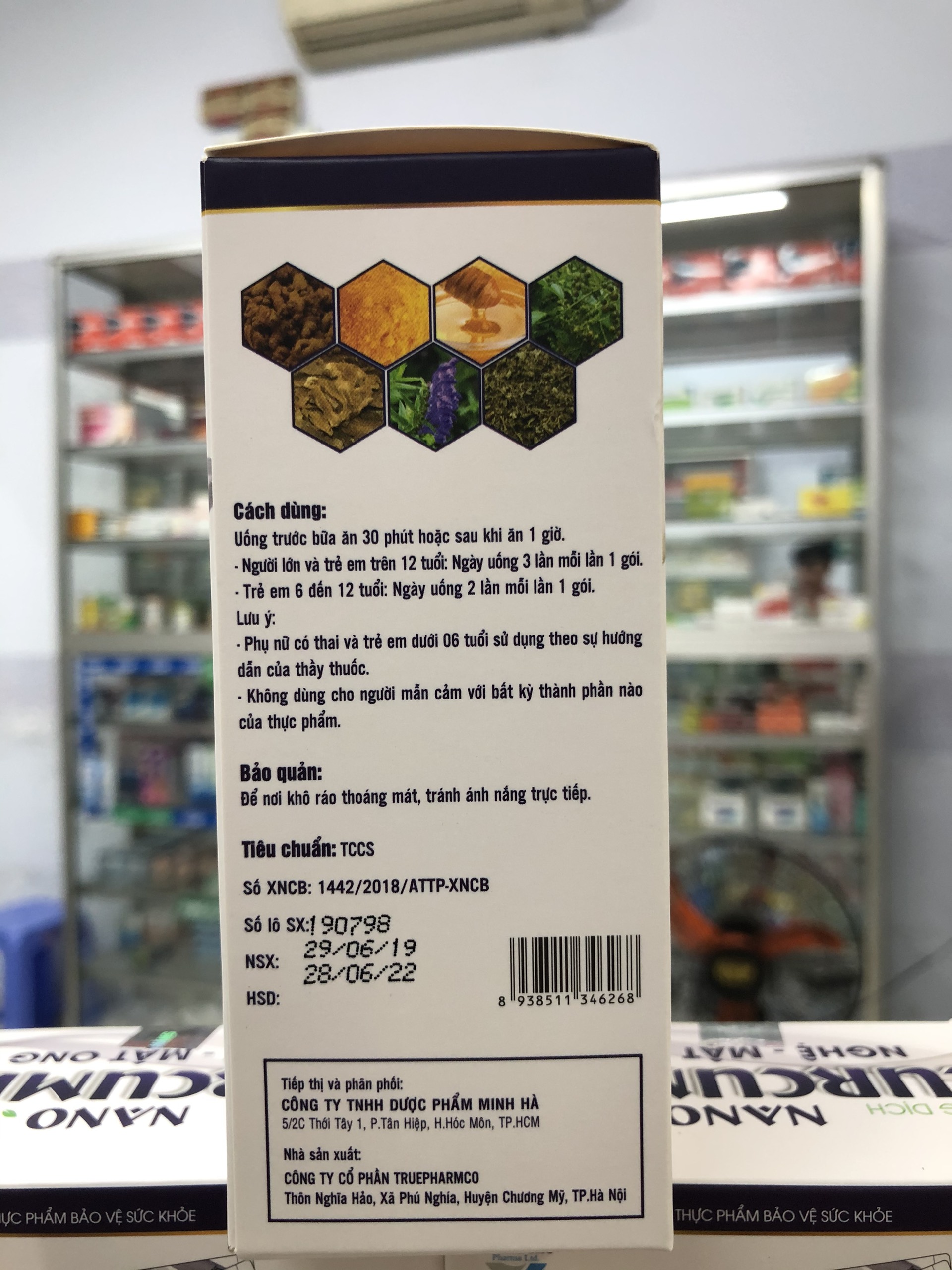 [Tinh nghệ đen] Nano CurCuMin Nghệ - Mật ong [ dung dịch hộp 20 gói ]