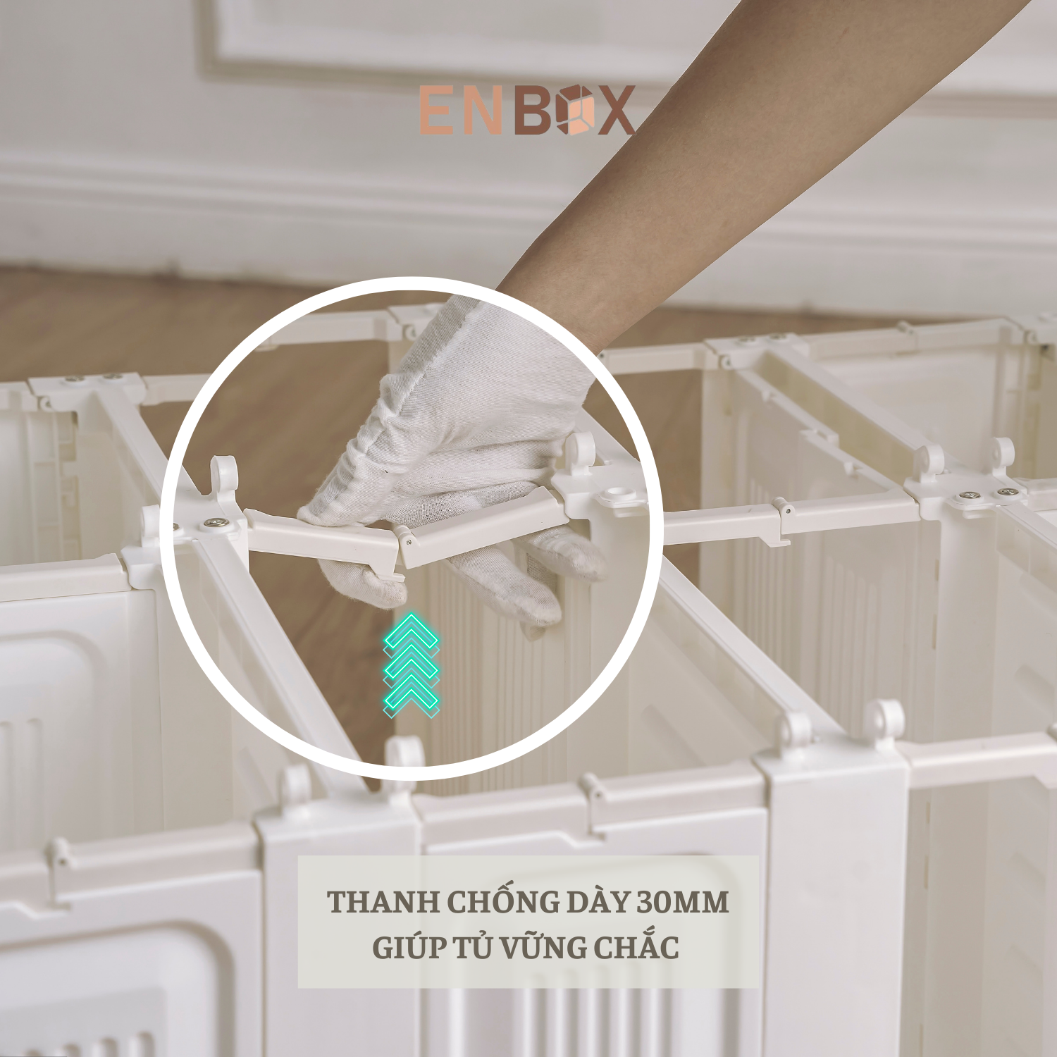 Tủ Giày Độc Thân Enbox Chứa 20 Đôi Giày Dép