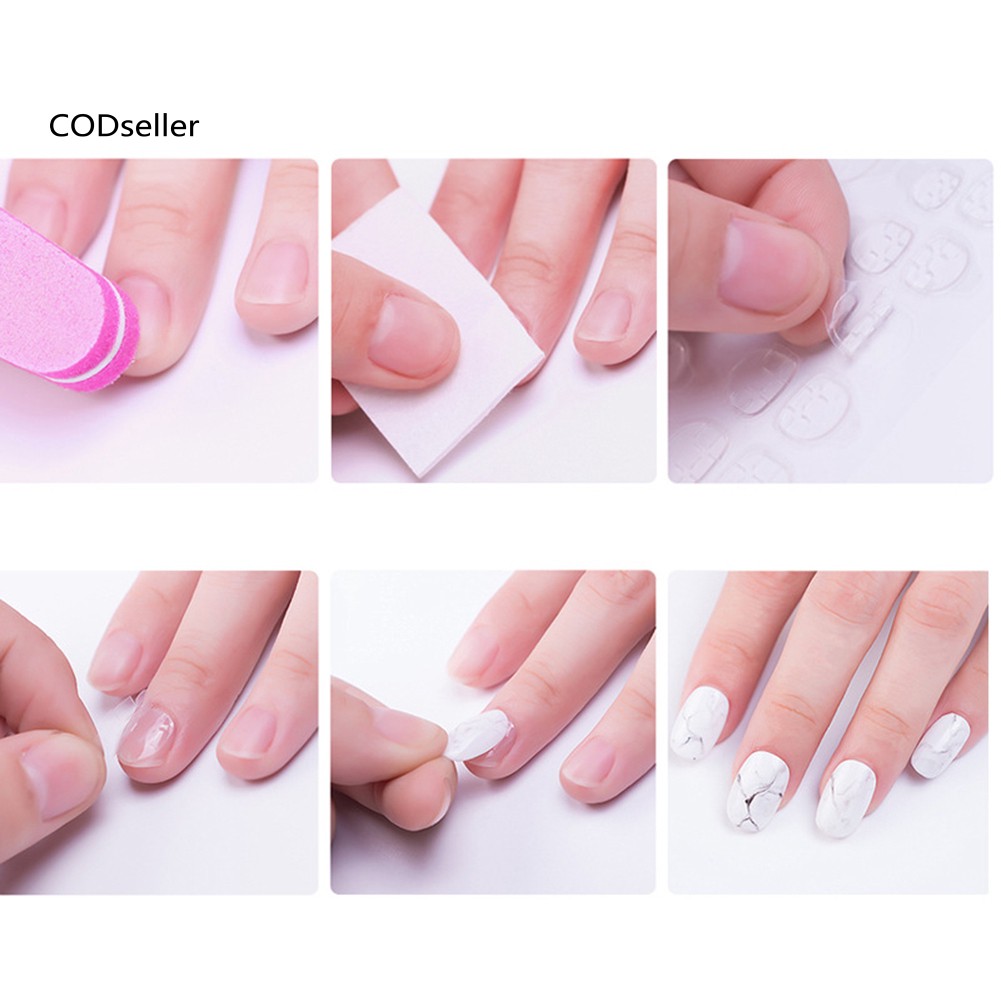 Bộ 24 Miếng Keo Dán Móng Tay Bằng Silicone