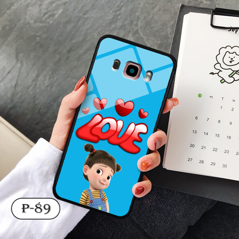 Ốp lưng kính 3D cute Samsung J5 2016
