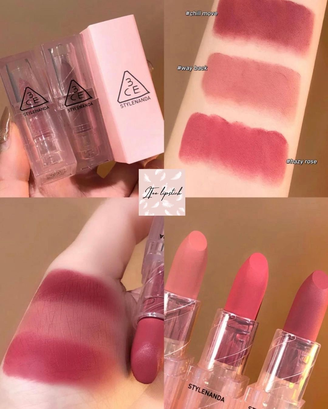 Son lì 3CE Clear Layer Warm & Cool New Collection 2021