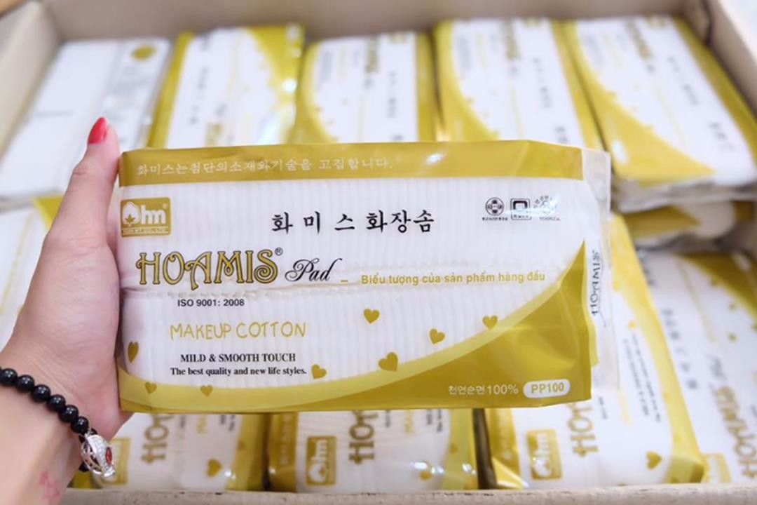 BÔNG TẨY TRANG CAO CẤP HOAMIS CAO CẤP