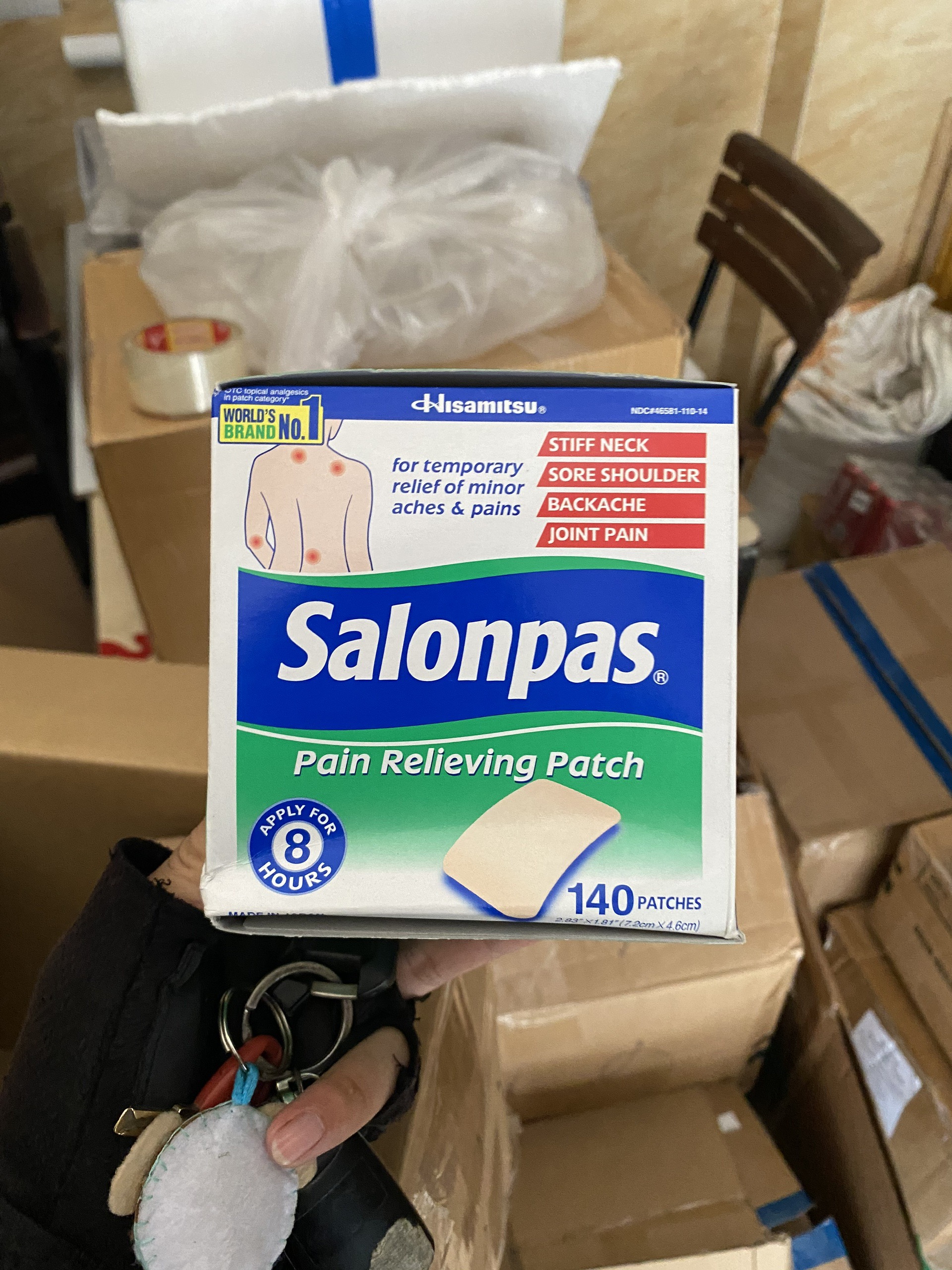 [Hàng Mỹ] Hộp Miếng Dán giảm đau Salonpas Mỹ  ( có Bill )