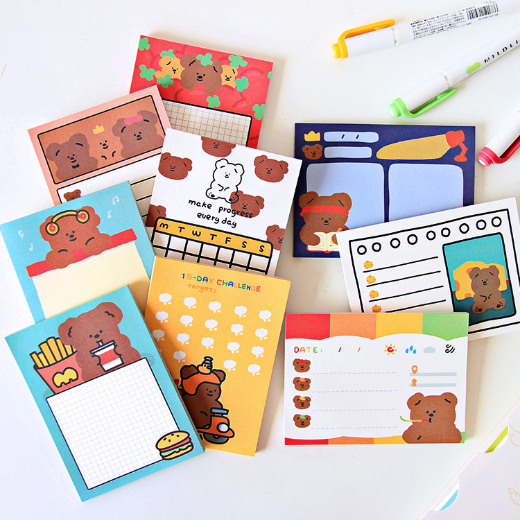 Giấy note , giấy ghi nhớ màu sắc dễ thương