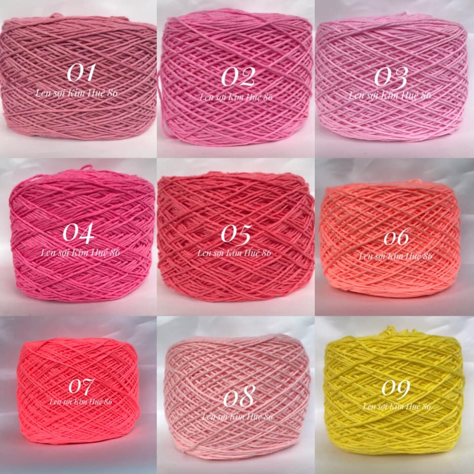 Sợi cotton Việt Nam 1mm (từ màu 01 đến màu 50)