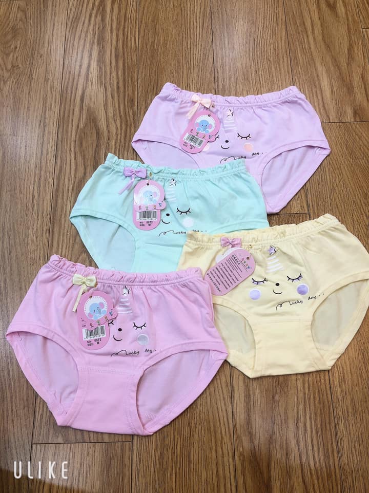Quần chíp tam giác cotton cho bé gái