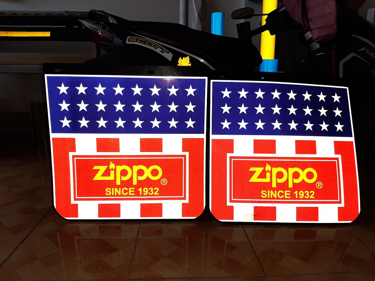 ZIPPO - 4 miếng Decal phản quang chắn bùn xe tải (Không bao gồm tấm chắn bùn)