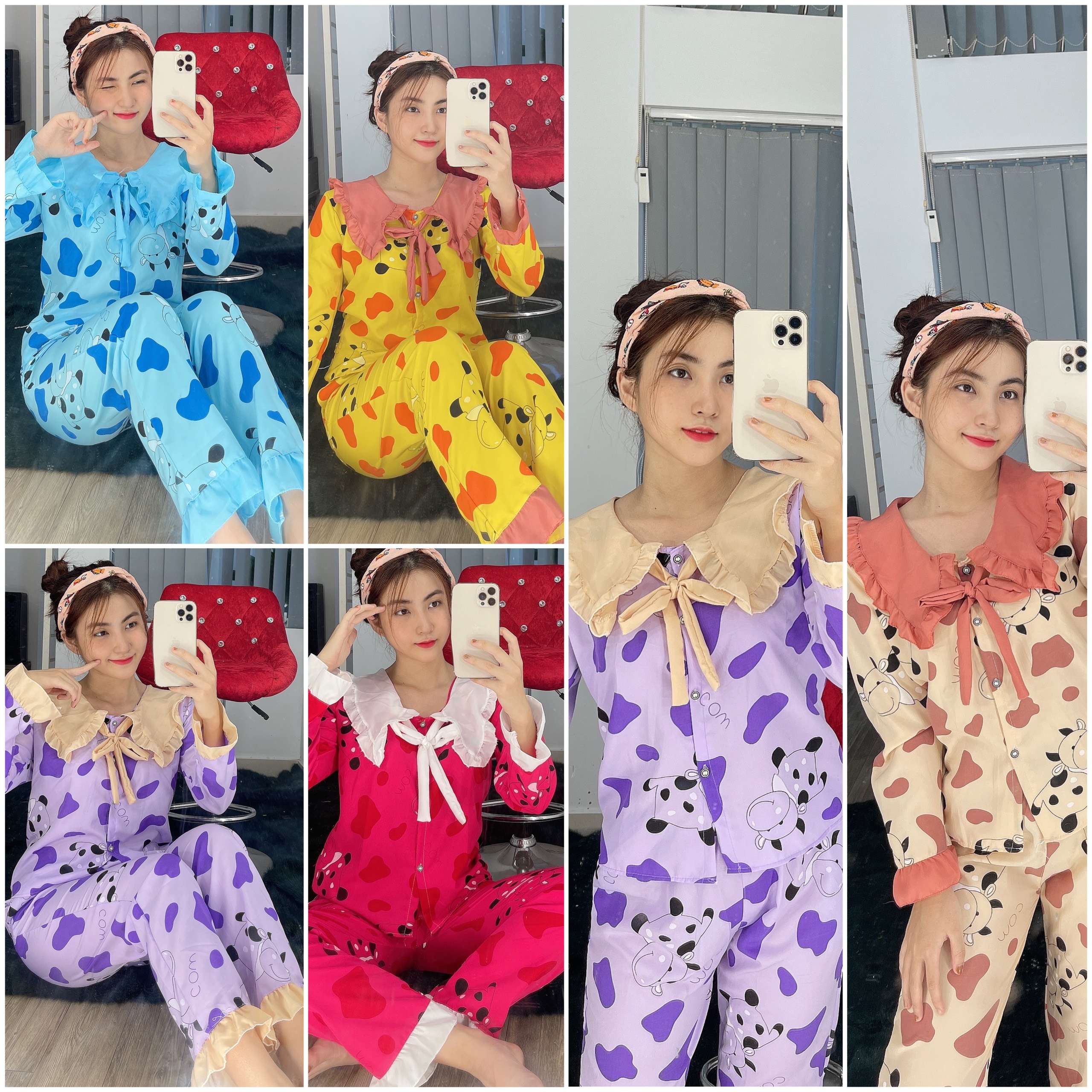 Tdqd pijama nữ - đồ bộ nữ - kate lụa loại 2 mềm mịn thoáng mát mẫu hoạt hình form từ 43kg-57kg tùy chiều cao 1 size