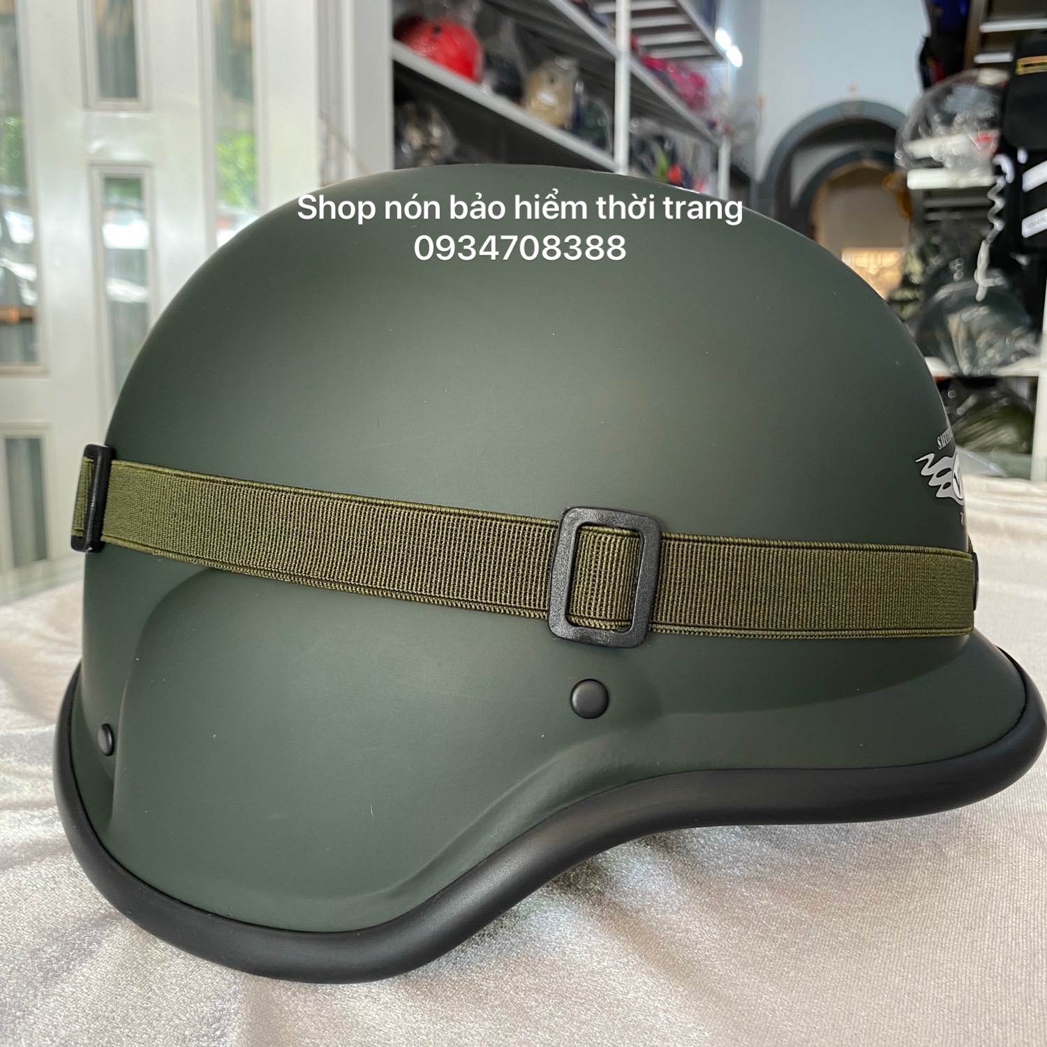 NÓN BẢO HIỂM LÍNH ĐỨC CAO CẤP- THƯƠNG HIỆU VIA