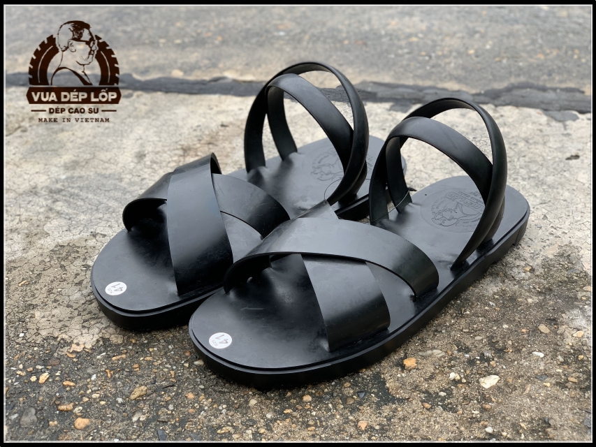 [ 100% CHÍNH HÃNG ] MB4QĐBP Dép 4 quai lốp máy bay thủ công, thương hiệu Vua Dép Lốp Phạm Quang Xuân có bảo hành