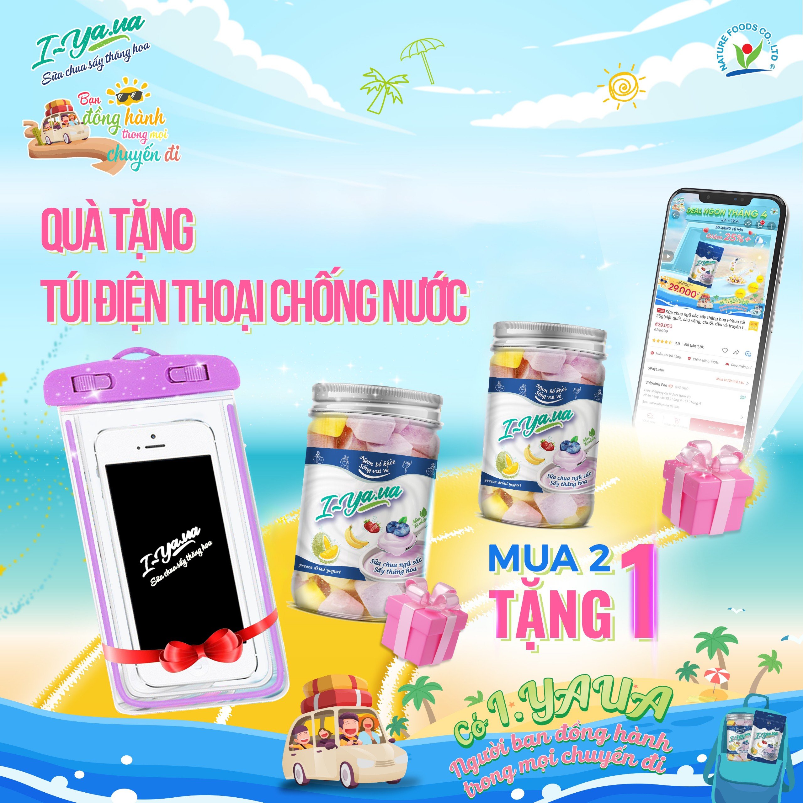 [Qùa tặng không bán] - Túi điện thoại chống nước