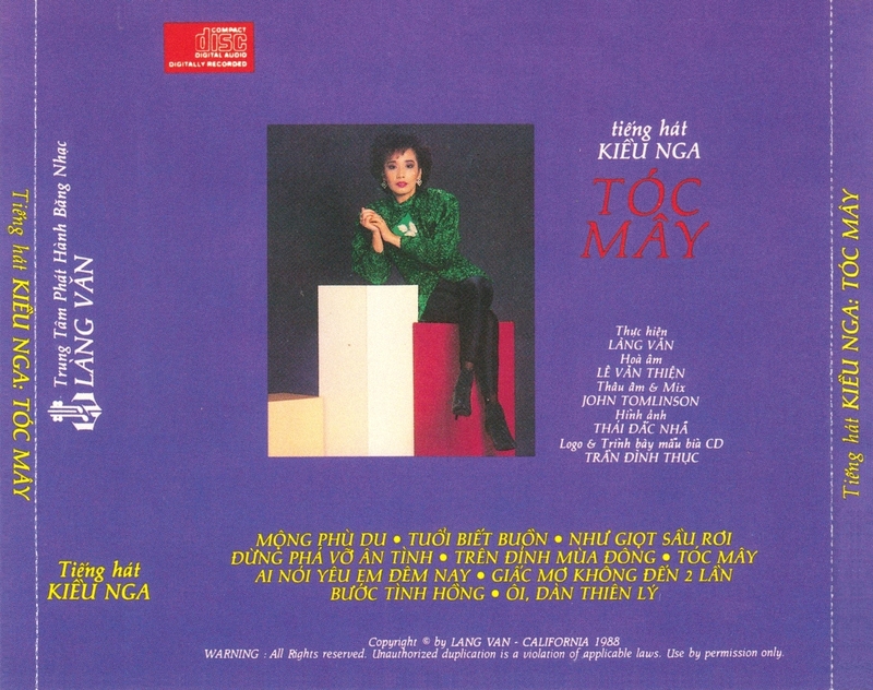 Bộ 5 đĩa cd nhạc Làng Văn 4