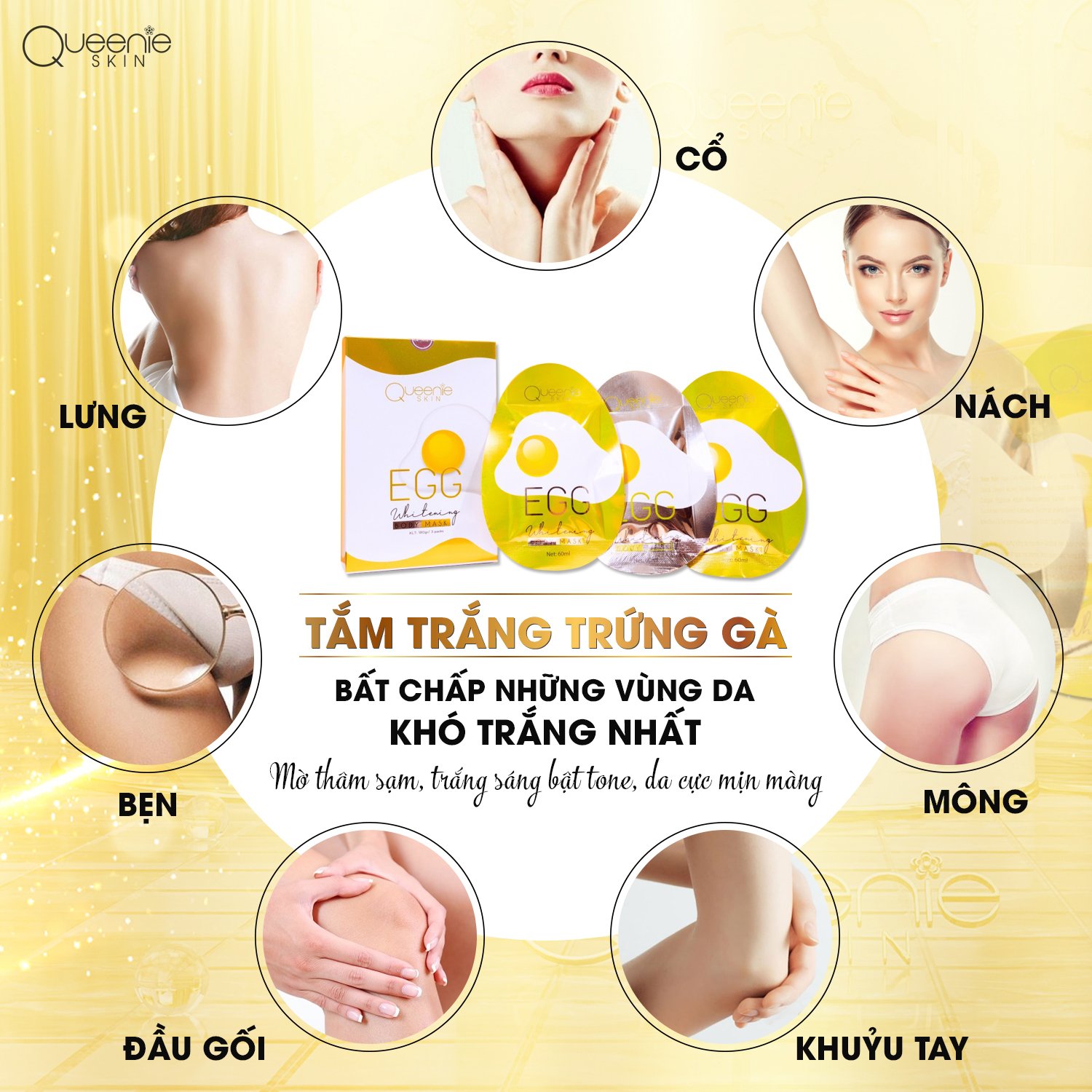Combo 2 miếng tắm trắng da trứng gà
