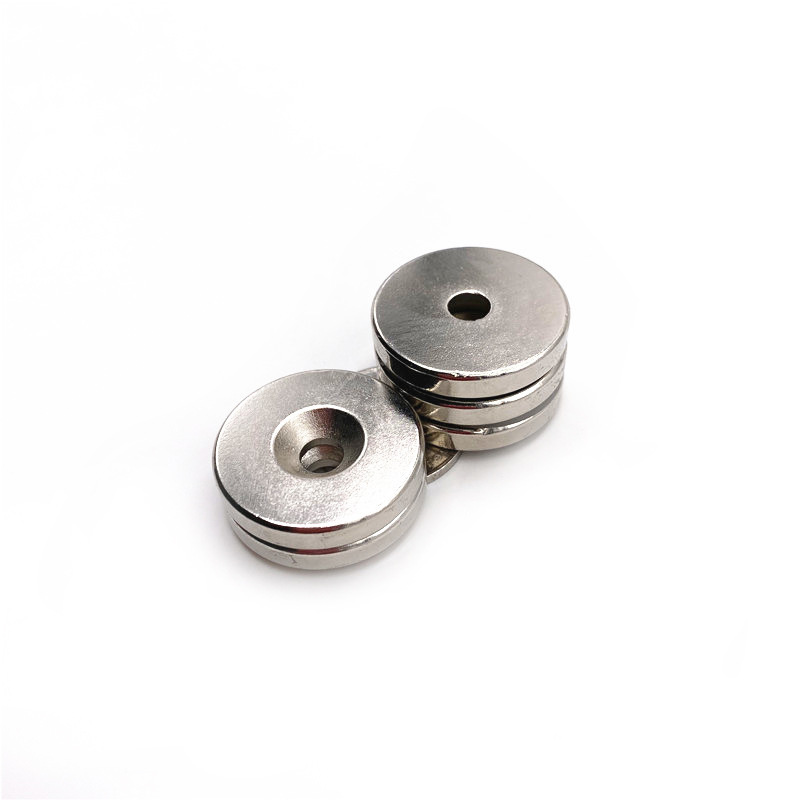 Nam châm viên 30x5 lỗ 5mm có lỗ bắt vít
