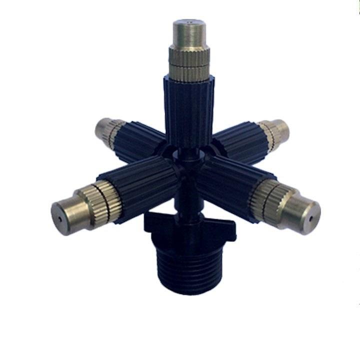 5 béc phun sương 5 hướng đầu đồng chân ren 21 tốt
