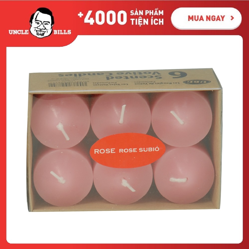 Bộ 6 Cây Nến Thơm UBL UBL DH0008 (hồng)