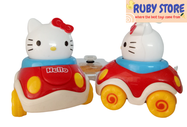 [Đồ chơi chạy trớn] XE MÈO HELLO KITTY MINI SIÊU CUTE