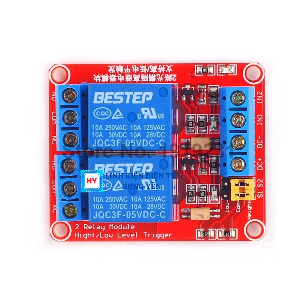 Module Relay 5VDC - 12VDC, 1 - 2 - 4 Kênh High / Low