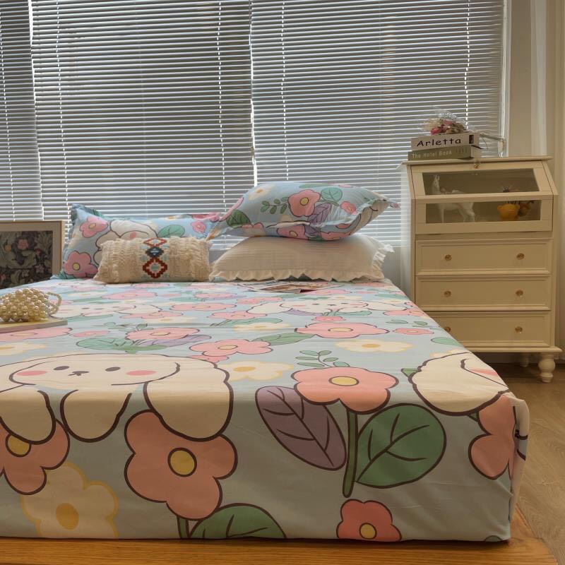 Bộ ga giường cotton 3D lidaco sét 3 món