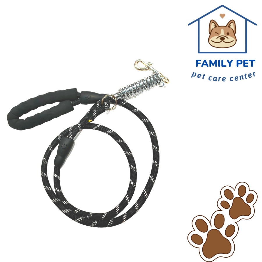 [Mã 66FMCGSALE giảm 7% - tối đa 100K đơn 500K] Dây dắt chó bằng dù , dây dắt trợ lực tay cầm lót đệm