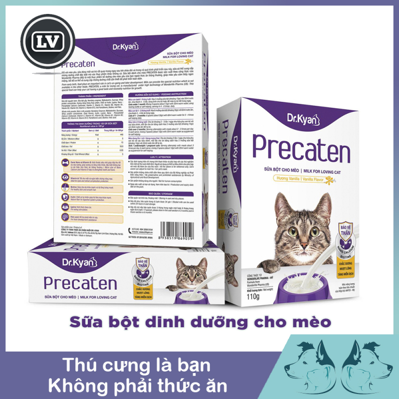 Sữa Bột Cho Mèo Dr.Kyan Precaten 110g