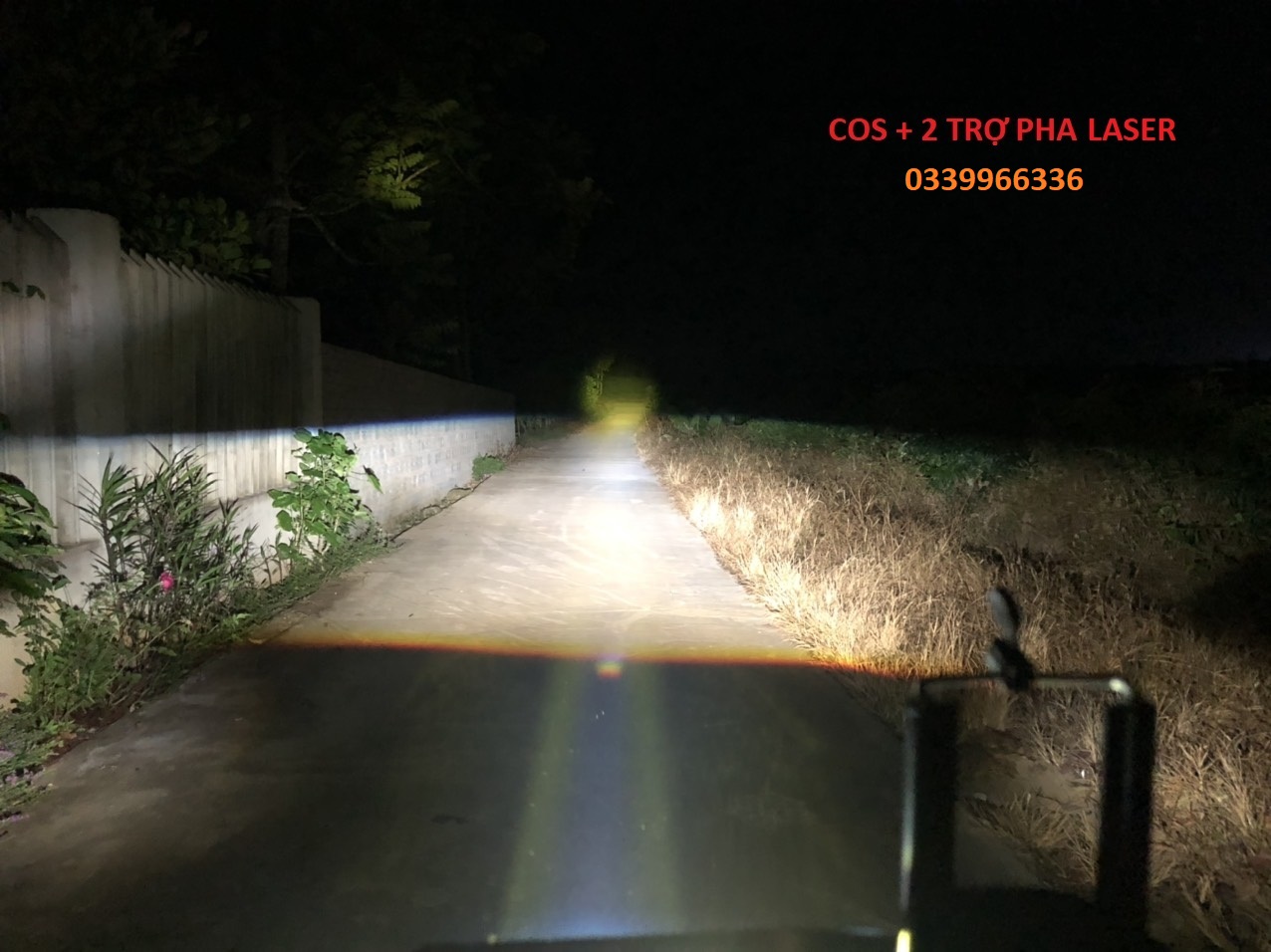 Đèn pha bi cầu led TIGER MATRIX PRO trợ pha laser 75w