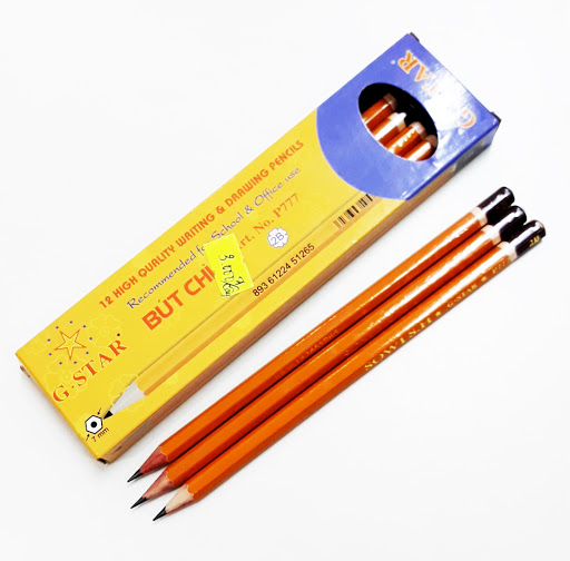 Hộp 12 cây Bút chì đen vỏ gỗ G-Star P 777 - 2B, 3B, 4B, 5B, 6B