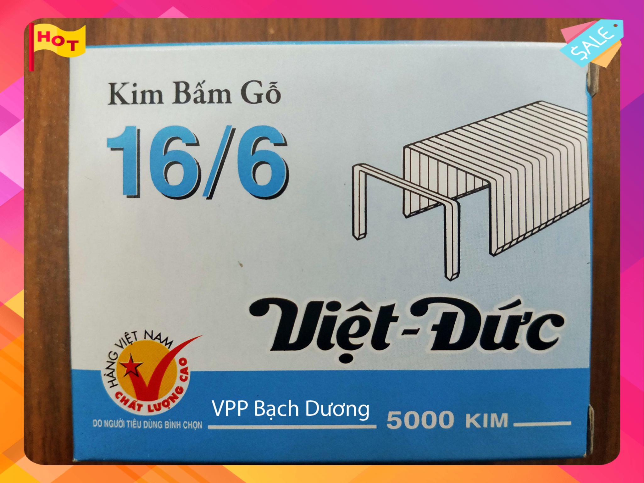 Kim bấm gỗ 16/6 Việt Đức - hộp/5000 kim