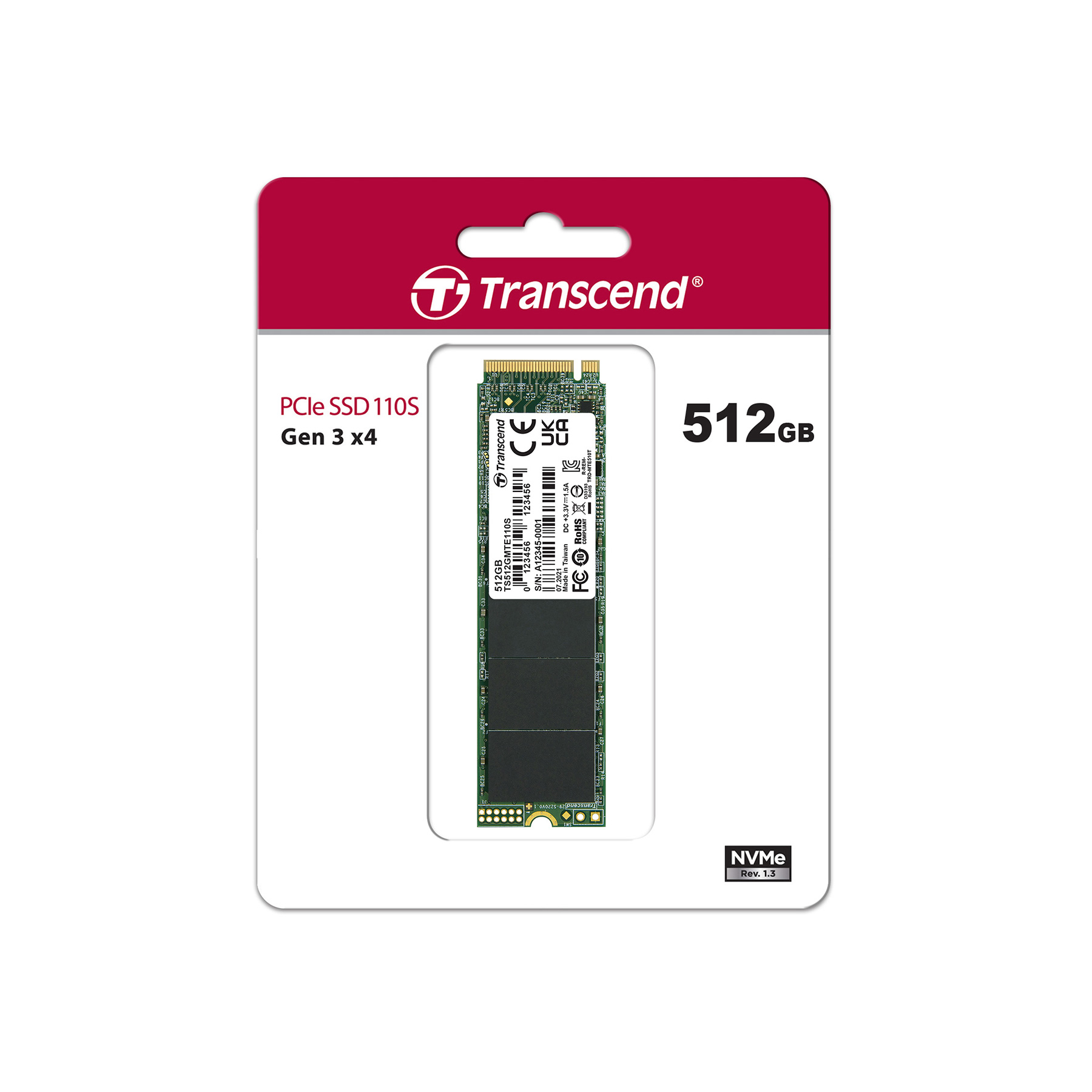 Ổ cứng SSD Transcend MTE110S  NVMe PCIe M.2